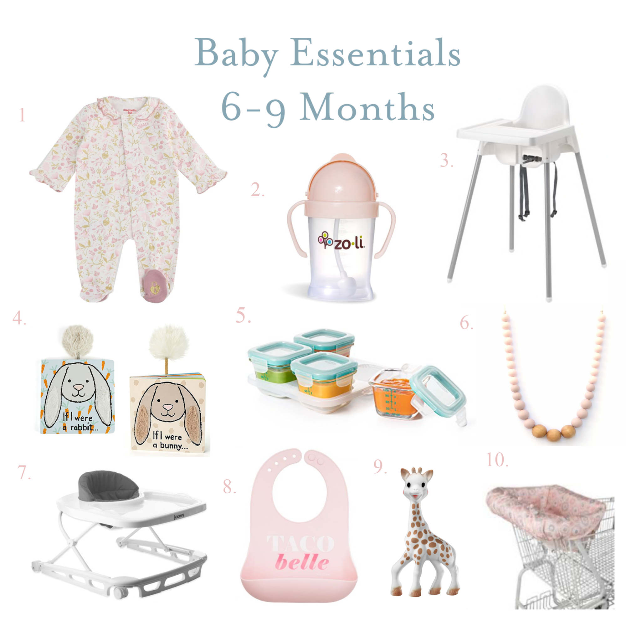 Baby Essentials: 6-9 Months
